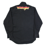 WRANGLER Mens Worker Shirt Black Long Sleeve S