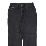 CALVIN KLEIN JEANS Womens Jeans Black Regular Straight Stone Wash W30 L28