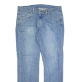 LEE Mens Jeans Blue Regular Straight Stone Wash W34 L33