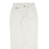 LEE Womens Jeans Cream Regular Tapered 90s W26 L30