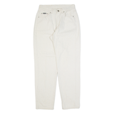 LEE Womens Jeans Cream Regular Tapered 90s W26 L30