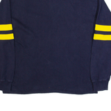 COLOSSEUM Michigan Wolverines Mens Polo Shirt Blue Long Sleeve L