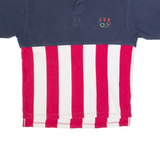 CHAMPION USA Olympics Mens Polo Shirt Blue 90s L