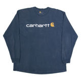 CARHARTT Mens T-Shirt Black Long Sleeve XL