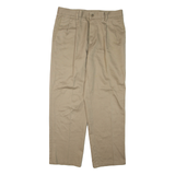 DOCKERS Mens Trousers Brown Regular Tapered W33 L30