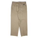 DOCKERS Mens Trousers Brown Regular Tapered W33 L30