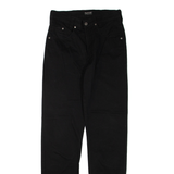 HIS STRETCH Mens Trousers Black Regular Tapered W28 L32