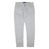 PIERRE CARDIN Mens Trousers Grey Regular Skinny W34 L33