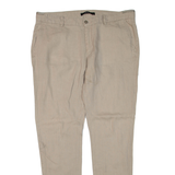 AVVA Womens Trousers Beige Regular Skinny W40 L35