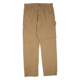 WRANGLER Mens Trousers Brown Regular Straight W34 L34