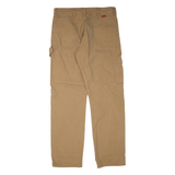 WRANGLER Mens Trousers Brown Regular Straight W34 L34