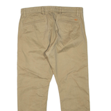 DOCKERS Chino Mens Trousers Beige Regular Tapered W32 L27