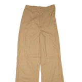 PRETTYLITTLETHING Womens Trousers Brown Regular Wide-Leg W28 L33