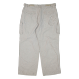 NEW ROADS Cargo Mens Trousers Grey Regular Straight W34 L28