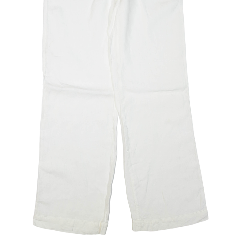 ARMANI JEANS Womens Trousers White Regular Straight W30 L34