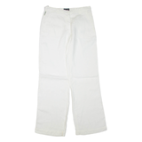 ARMANI JEANS Womens Trousers White Regular Straight W30 L34