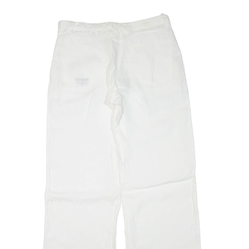 ARMANI JEANS Womens Trousers White Regular Straight W30 L34
