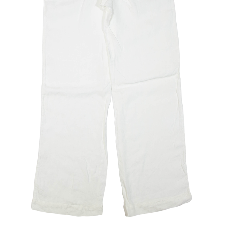 ARMANI JEANS Womens Trousers White Regular Straight W30 L34