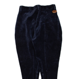 FELIX BUHLER Mens Corduroy Trousers Blue Regular Skinny W28 L26