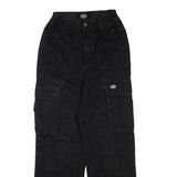 DICKIES Cargo Mens Trousers Black Regular Straight W22 L28