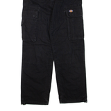 DICKIES Cargo Mens Trousers Black Regular Straight W22 L28
