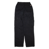 DICKIES Cargo Mens Trousers Black Regular Straight W22 L28