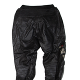 IXS Biker Mens Leather Trousers Black Regular Skinny W30 L27