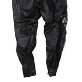 IXS Biker Mens Leather Trousers Black Regular Skinny W30 L27