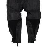 Biker Mens Leather Trousers Black Regular Skinny W32 L27