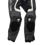 Biker Mens Leather Trousers Black Regular Skinny W30 L27