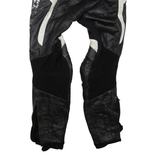 Biker Mens Leather Trousers Black Regular Skinny W30 L27