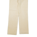 ELKONT Womens Corduroy Trousers Beige Regular Straight W26 L30