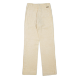 ELKONT Womens Corduroy Trousers Beige Regular Straight W26 L30