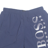 BOSS HUGO BOSS Mesh Lined Mens Swimming Shorts Blue Relaxed S W26