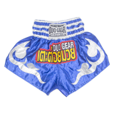 DUO GEAR MMA Mens Sports Shorts Blue Relaxed Crazy Pattern S W20