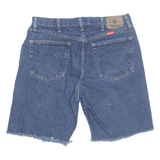 WRANGLER Cut Off Mens Denim Shorts Blue M W34