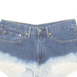 LEVI'S Cut Off 505 Ombre Womens Denim Shorts Blue M W34