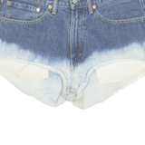 LEVI'S Cut Off 505 Ombre Womens Denim Shorts Blue M W34