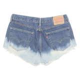 LEVI'S Cut Off 505 Ombre Womens Denim Shorts Blue M W34