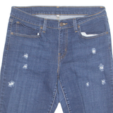 LEVI'S Cut Off Distressed Mens Denim Shorts Blue M W32