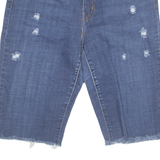 LEVI'S Cut Off Distressed Mens Denim Shorts Blue M W32