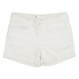 LEVI'S Turn Up Womens Denim Shorts Beige M W30