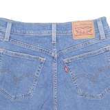 LEVI'S Cut Off Stretch High Waist Womens Denim Shorts Blue S W28