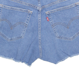 LEVI'S Cut Off Stretch High Waist Womens Denim Shorts Blue S W28