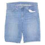 LEVI'S Stretch Womens Denim Shorts Blue M W34
