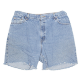 LEVI'S Cut Off 505 Mens Denim Shorts Blue L W35