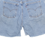 LEVI'S Cut Off 505 Mens Denim Shorts Blue L W35