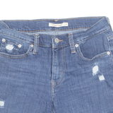 LEVI'S Turn Up Womens Denim Shorts Blue S W28