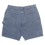 WRANGLER Carpenter Mens Denim Shorts Blue L W35