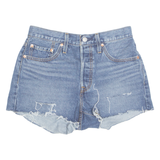 LEVI'S Cut Off 501 Womens Denim Shorts Blue M W29